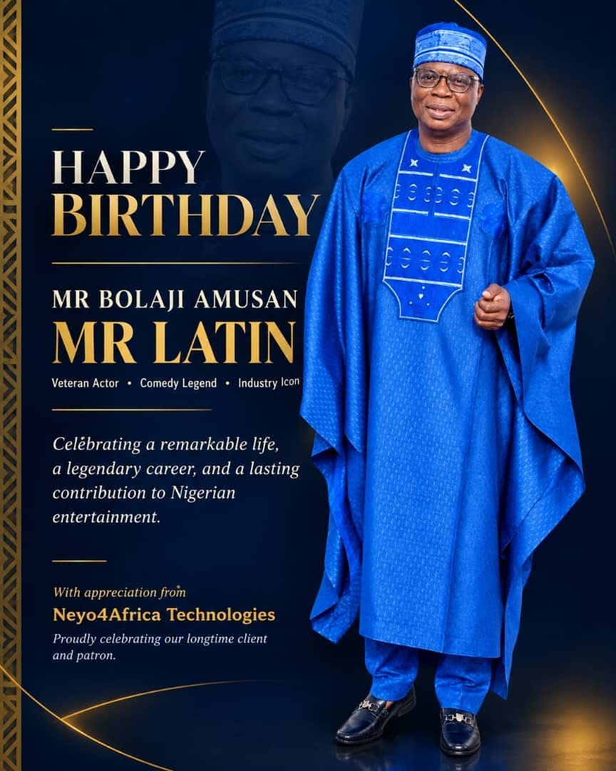 Neyo4Africa Technologies Celebrates Veteran Actor Mr Latin at 60