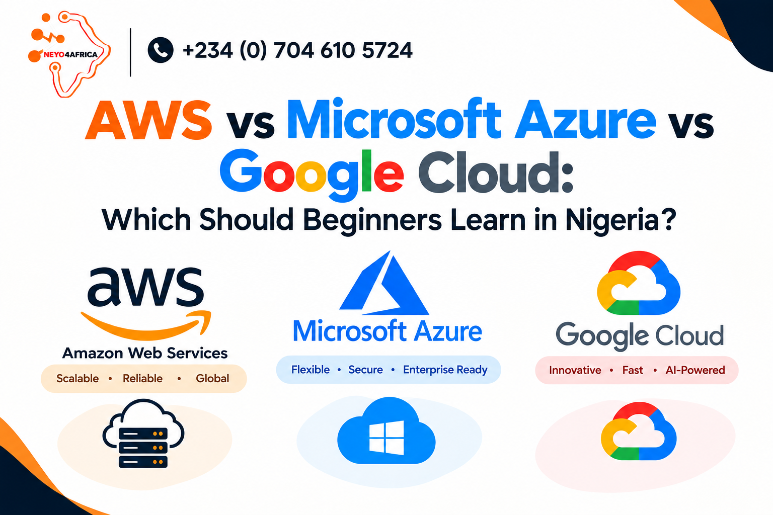 AWS vs Microsoft Azure vs Google Cloud: Which Should Beginners Learn in Nigeria?